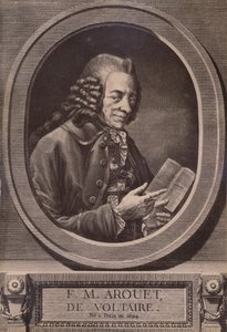 Voltaire, fransk forfatter og filosof, 1700-tallet 1894 av Benoit Louis Henriquez