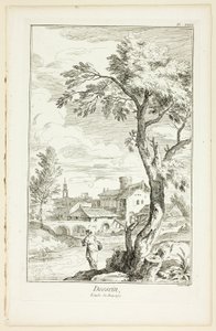 Design: Landscape Study, fra Encyclopédie av Benoit Louis Prevost