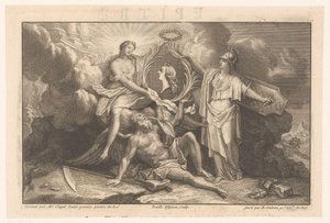 Allegori om den franske kongens udødelighet av Benoît Audran (II)