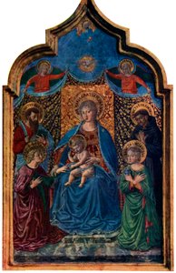 Mystisk ekteskap av St Catherine, 1466 1930.