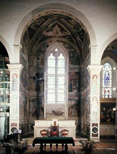 Episoder fra The Life of St. Augustine, 1463-65 (se også 192535, 192550, 192551, 192553, 192554) av Benozzo di Lese di Sandro Gozzoli