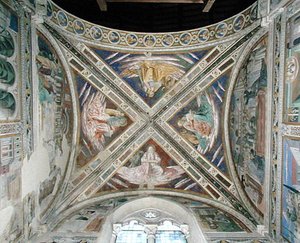 Episoder fra St. Augustins liv, fra kortaket, 1463-65 av Benozzo di Lese di Sandro Gozzoli