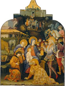 Tilbedelsen av magiene, ca. 14701475.