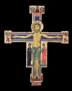 Krusifiks (tremaleri, ca. 1228-1236) av Berlinghiero (fl.1228 36) Berlinghieri