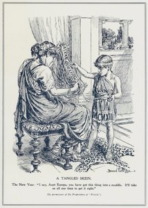Balkan-spørsmålet, et sammenfiltret nøste (litho)
