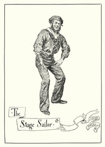 The Stage Sailor (gravering) av Bernard (after) Partridge