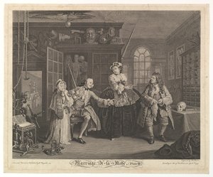 Ekteskap A-la-Mode, tavle III, april 1745.