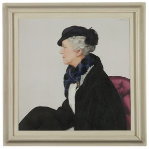 Portrett av Lady Mendl (1865-1950), født Ella de Wolfe, kalt "Elsie" (olje på lerret)