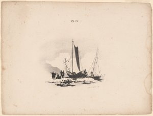 Båter på stranden av Bernard Gaillot