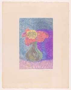 Vase med blomster av Bernard Klene (signed by artist)