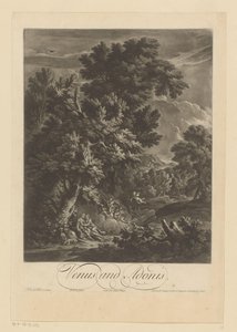 Venus og Adonis av Bernard Lens (II)
