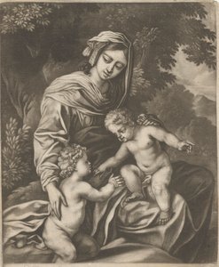 Virgin, Child og St. John av Bernard Lens