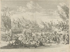 Franske grusomheter i Bodegraven og Zwammerdam, 1672 av Bernard Picart (workshop of)