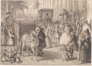 Begynnelsen på et bryllupsfølge for et luthersk par av Bernard Picart