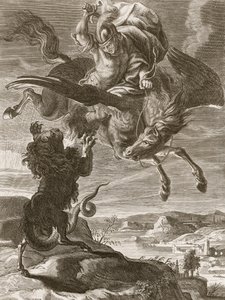 Bellerophon kjemper mot chimaeraen, 1731 av Bernard Picart