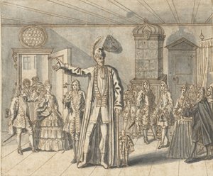 Kjempen Cajanus i Haarlem av Bernard Picart