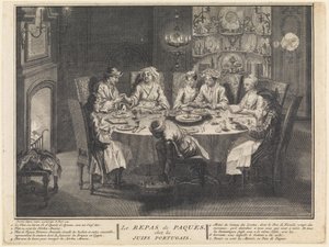 Feiringen av påskemåltidet av Bernard Picart