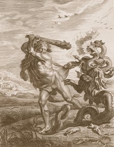 Hercules kjemper mot Lernian Hydra, 1731
