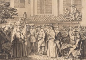 Bryllup blant de høytyske jødene av Bernard Picart