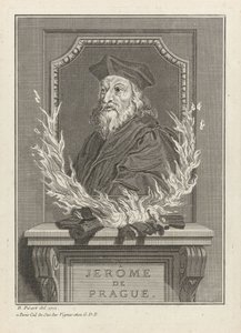 Portrett av Jerome av Praha, 1712 av Bernard Picart