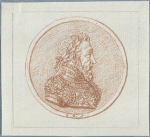 Portrett av kong Henry II av Frankrike, andre halvdel av 1600-tallet. av Bernard Picart