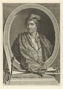 Portrett av arkitekten Andrea Palladio 1508-1580 etter Paolo Veronese, 1716. av Bernard Picart