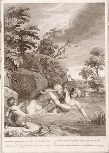 Salmacis and Hemaphroditus United in One Body, 1731 av Bernard Picart