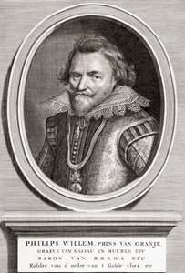 portrett av Philip William, Prince of Orange (1554-1618) av Bernard Picart