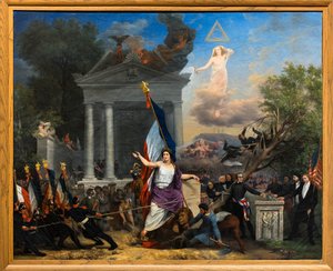 Frihetstreet, før 1832 (olje på lerret) av Bernard Prosper Debia