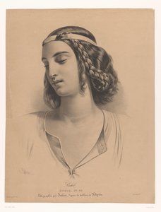 Portrett av skuespillerinnen Mademoiselle Rachel (Élisabeth Rachel Félix) Rachel (tittel på objekt) Studie (serietittel på objekt)
