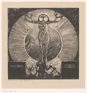 Figur for utseendet til en hjort The Vision of St. Hubertus (Komposisjon I) (originaltittel)