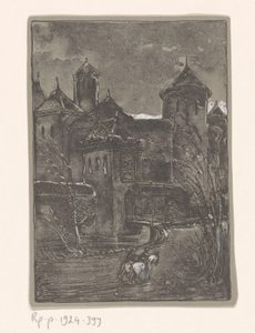 Slott med to ryttere av Bernard Willem Wierink