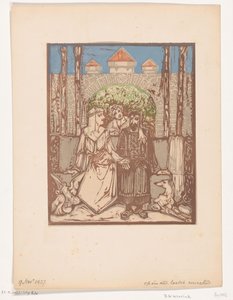 Sittende par av Bernard Willem Wierink