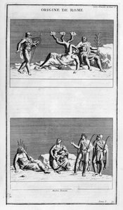 Opprinnelsen til Roma, 1757 av Bernard de Montfaucon