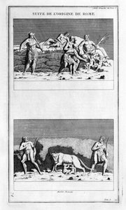 Opprinnelsen til Roma, 1757 av Bernard de Montfaucon