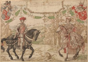 Grev Jan Johann IV av Nassau og hans kone Maria, grevinne av Loon og Heinsberg, ca 1530 av Bernard van Orley