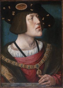 Portrett av Karl V, den hellige romerske keiseren av Bernard van Orley