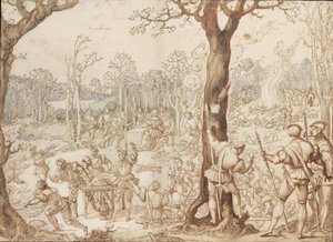 Deler ut spillet, 1525-1535 av Bernard van Orley