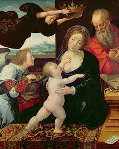 Den hellige familie, 1522 av Bernard van Orley