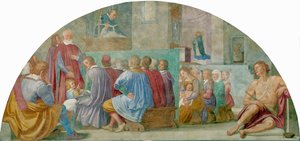 History of St Anthony, av Bernardino Poccetti (1548-1612), freskomaleri
