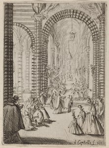 Interiør i en kirke