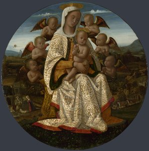 Jomfruen og barnet med kjeruber, ca. 1500