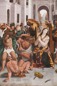 Detalj av The Martyrdom of Saint Catherine (fresco)