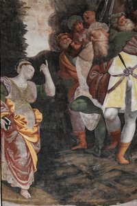 Detalj av The Martyrdom of Saint Catherine (fresco) av Bernardino Lanino