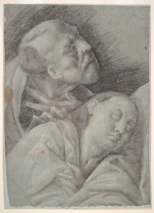 To apostler, studie for Det siste måltid av Bernardino Lanino