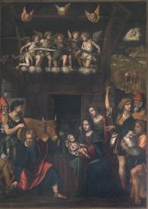 Tilbedelse av hyrdene av Bernardino Luini