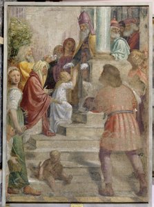 Presentasjon av Maria ved tempelet av Bernardino Luini