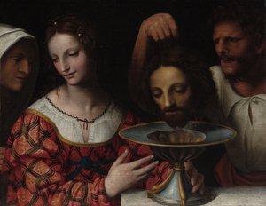 Salome med hodet til Johannes Døperen av Bernardino Luini