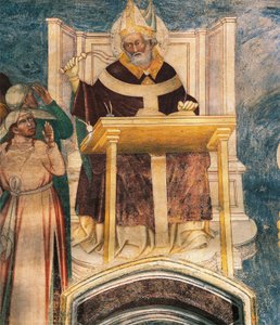 St Ambrosius, av Bernardino Luini (ca 1480-1532) av Bernardino Luini