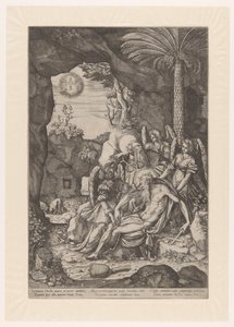 Saint Anthony oppdager liket av Saint Paul Eremitten av Bernardino Passeri